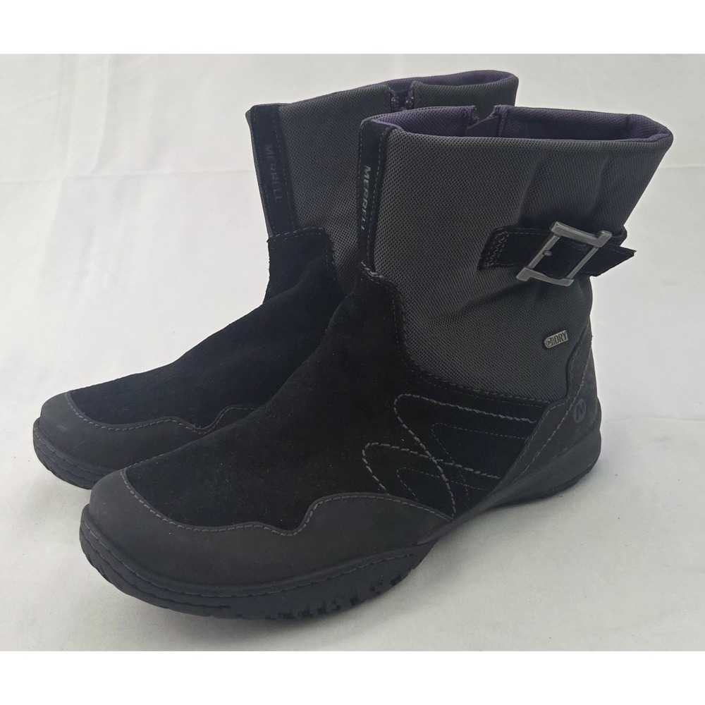 Merrell Dry Select Grip Boots Womens  9.5 Gray Black Waterproof Gorpcore